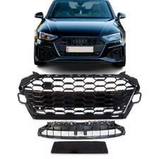 Audi A4 B9 8W 2020–2024 Facelift Front Grille RS4 STYLE Gloss Black ABS