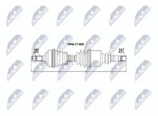 Genuine NTY Drive Shaft NPW-CT-009 for Citroen Peugeot