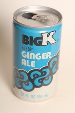 Big K Ginger Ale soda can