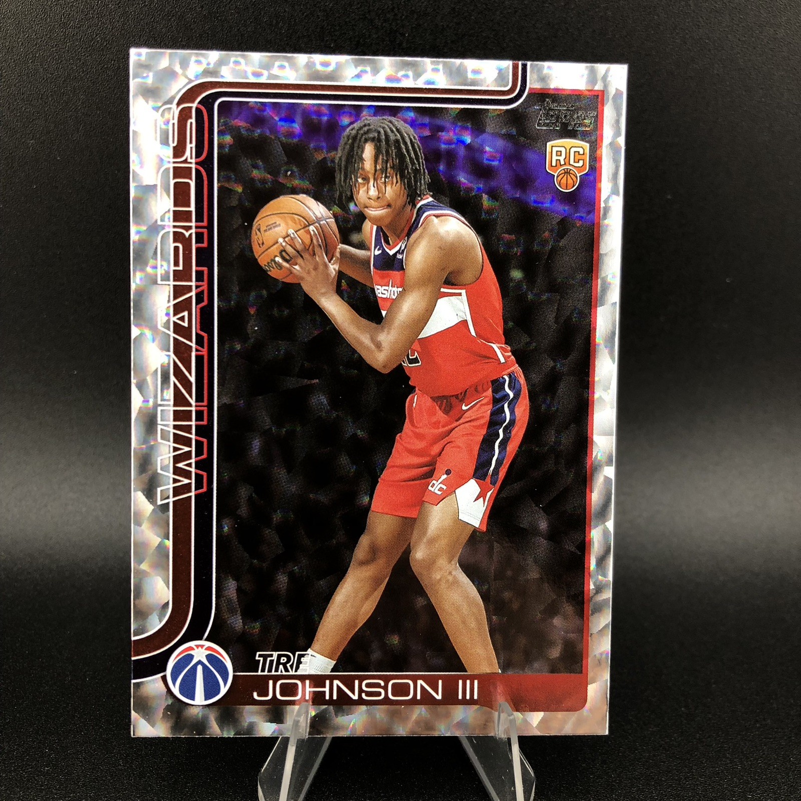 2025-26 Topps - Tre Johnson #206 Crackleboard Foil (RC)