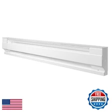 Cadet F Series 48" Electric Baseboard Heater 4F1000W 240/208V 1000/750W White