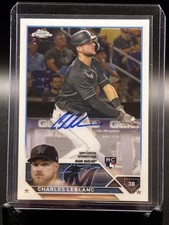 2023 Topps Chrome Update Series - Autographs Charles Leblanc #RA-CL (AU, RC)