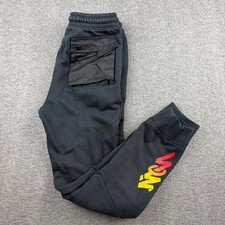 Jordan Boys XL Black Fleece Joggers Jumpman Graphic Utility Sweatpants 13-15Y