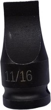 1/2-inch Drive Slotted Screwdriver Bit Socket/Drag Link Socket, 11/16" Width... 