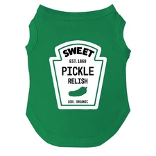Sweet Pickle Relish Bottle Halloween Costume Dog Tee Shirt Sizes for Puppies ...