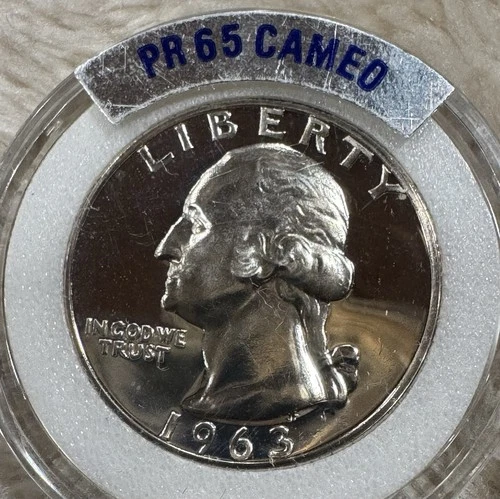 1963 Proof Washington Quarter - 90% Silver - U.S. Mint