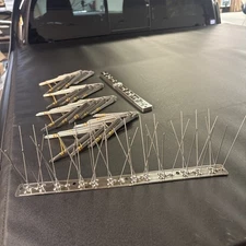 Bird Spikes 304 Stainless Steel Bird Deterrents Spikes 20 Pcs Covers 20+ Ft