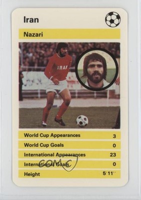 1978 Dubreq Top Trumps World Cup '78 Hassan Nazari 0q3