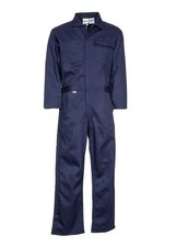 Topps CO25-3905 Indura FR Cotton Flame Resistant Coveralls Size 48-T Navy Blue