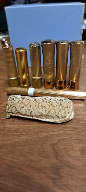 Vintage 1950s And 60's Lipstick Cases  Revlon,Maybelline, El Large Lot Of 16