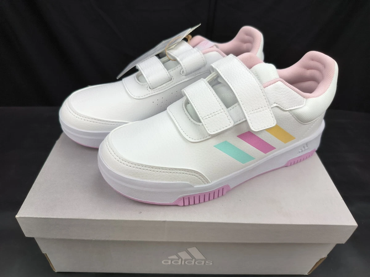 paire de chaussure enfant fille adidas rose blanche taille 36