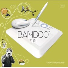 Bamboo Fun Small White Tablet with Pen, Mouse
