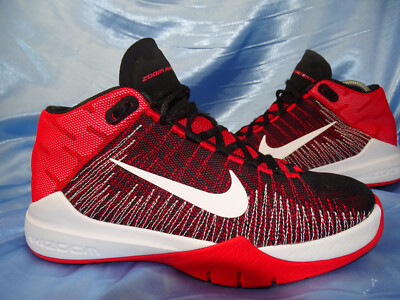 NIKE ZOOM ASCENTION SNEAKER GR 38 39 SCHUHE BASKETBALL ROT BULLS LEBRON BB2