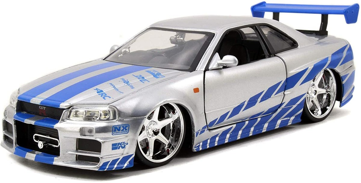 jada toys 1/24 FAST & FURIOUS minicar BRIAN'S NISSAN SKYLINE GT-R