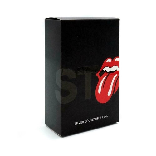 Moneda de plata Gibraltar 2021 5 libras Rolling Stones lengua y labios de 1 oz - Imagen 8 de 8