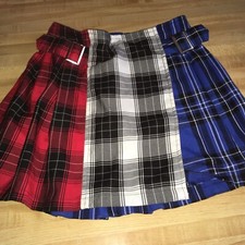 miniskirt sz. 14/16 plaid pleated With Under Shorts Justice Preowned