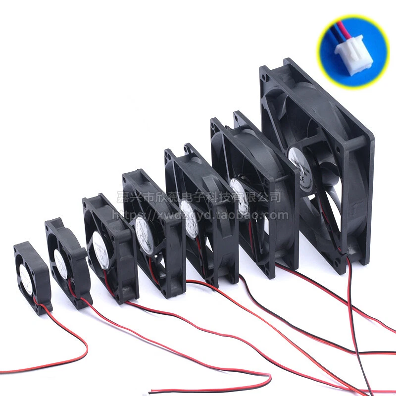 Lüfter Gehäuselüfter 5V 12V 24V für PC Computer 40 50 60 80 90 120mm leise FAN - Bild 3 von 4