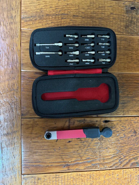 Feedback Sports Torque + Ratchet Wrench Bike Tool in Case w/14 Head Bits