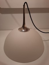 Florian Schulz Pendelleuchte Posa 35 S Seitenzug Porzellan Messing vernickelt