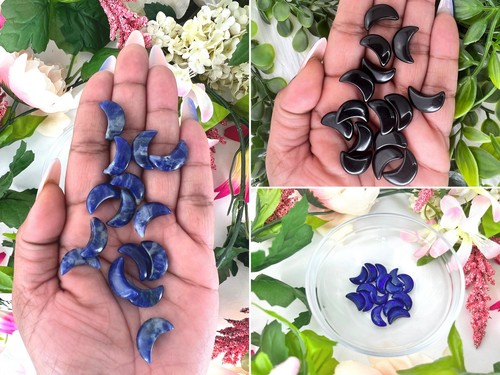 Carved mini crystal moons - intuitively selected crystal moon - one mini moon - - Picture 7 of 10