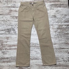 Tommy Hilfiger Pants Mens 32x32 Beige Casual Flat Front Trousers Chino