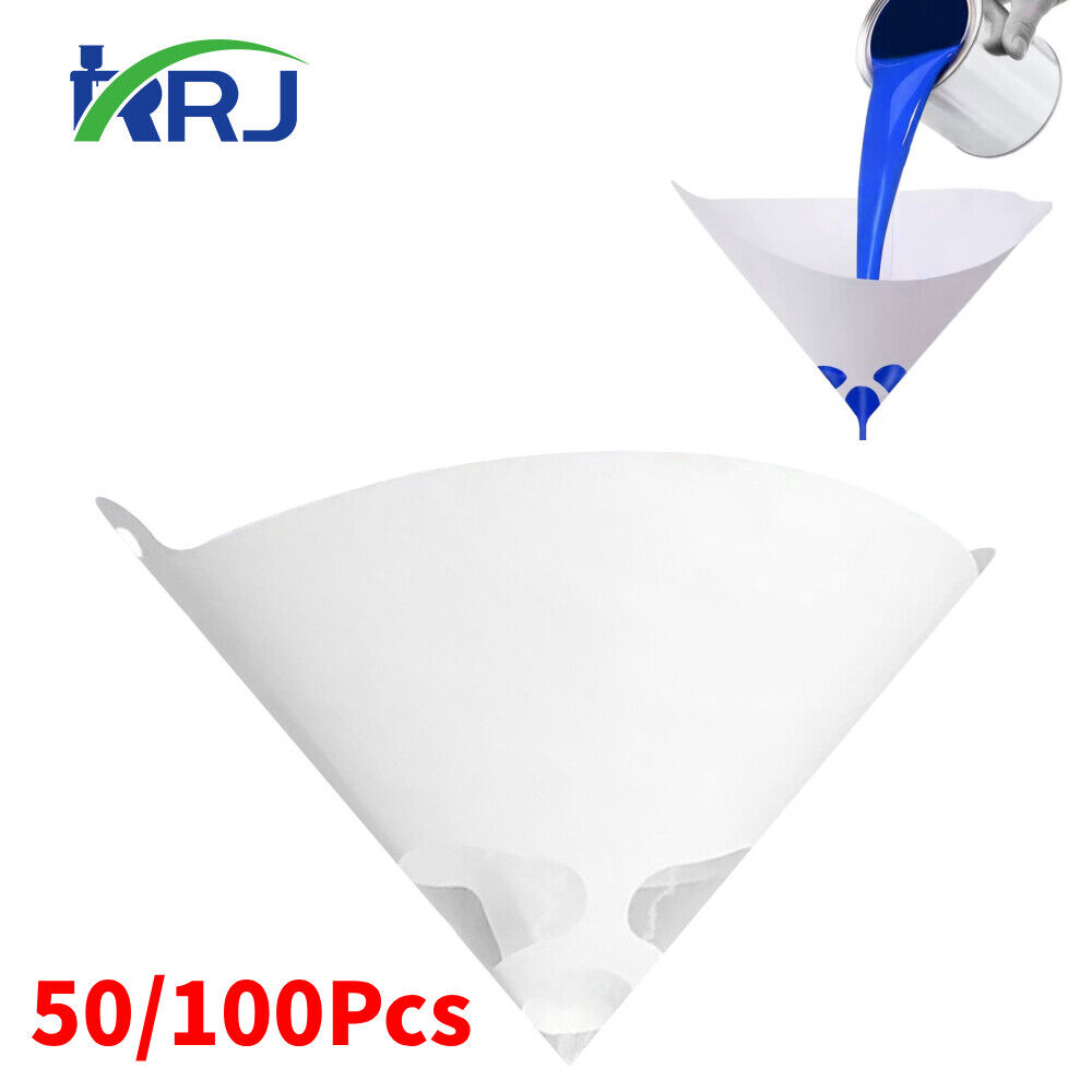 100/50/20Pcs Paint Filter Paper Fine Strainers Micron Sieve Filter Nylon Furniture Machinery Mesh Net Funnel Industrial Supplies