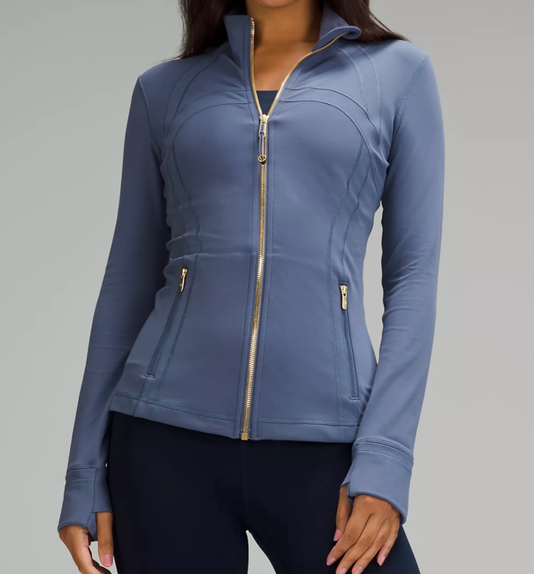 LULULEMON DEFINE JACKET NULU~SHADE~GOLD ZIPPER~0-2 4 6 8~10 LULULEMON DEFINE JACKET NULU~SHADE~GOLD ZIPPER~0-2 4 6 8~10