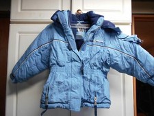 Zero Exposure Blue Winter Coat W Hat SZ 4 Girls ZeroXposur
