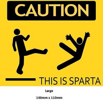 WARNING This is Sparta Plastic Sign 00123 