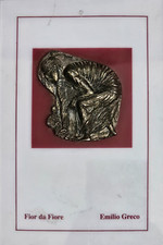 EMILIO GRECO (1913-1995) Fior da fiore Bassorilievo in metallo su plexiglass  