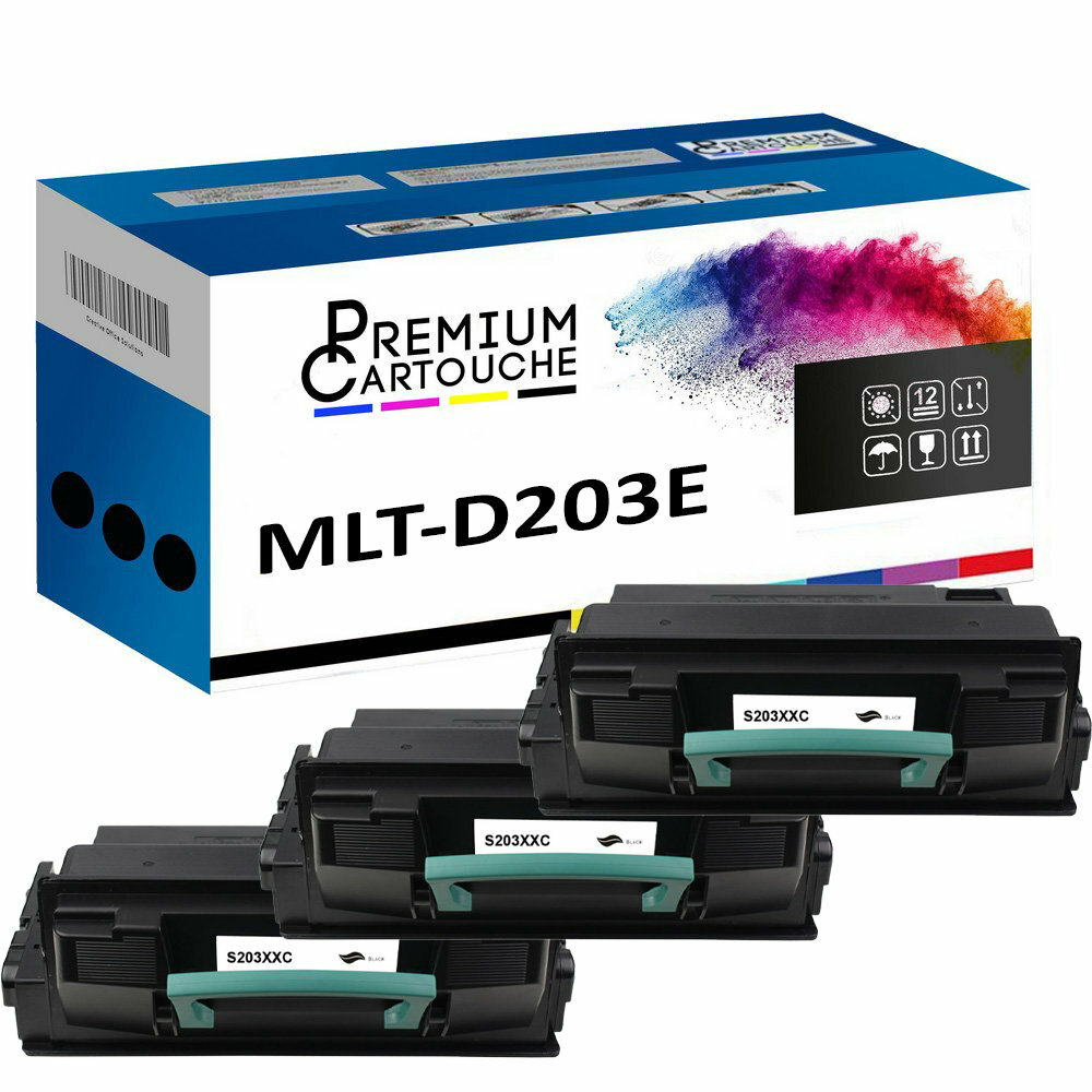 Toner MLT-D203E fini les impressions ternes avec ce pack 3 cartouches noir