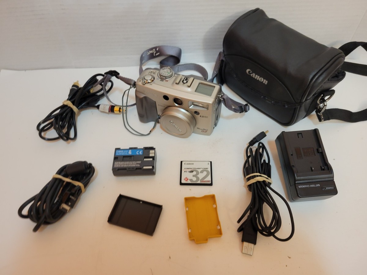 Canon Power Shot G2 4.0MP PC1015 Camera, Accessories And