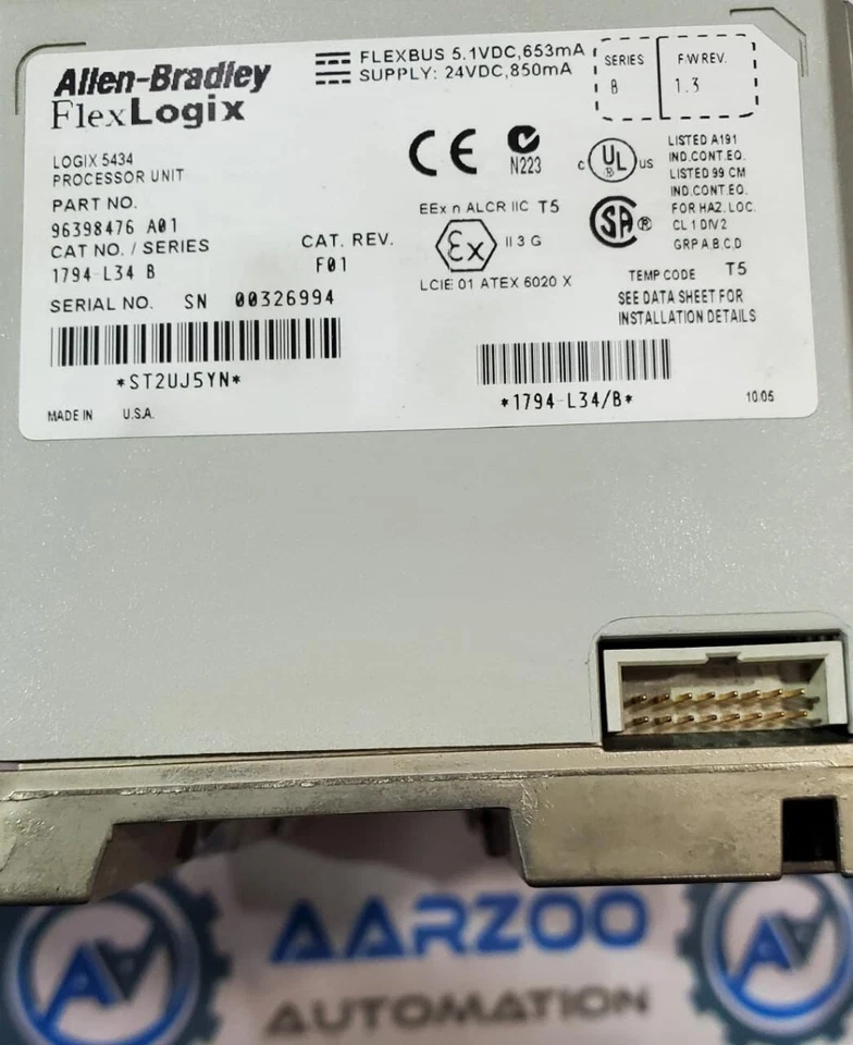 1794-L34 /B FLEXLOGIX PLC PROCESADOR ALLEN BRADLEY PLC FLEXLOGIX 5434 - Imagen 4 de 4