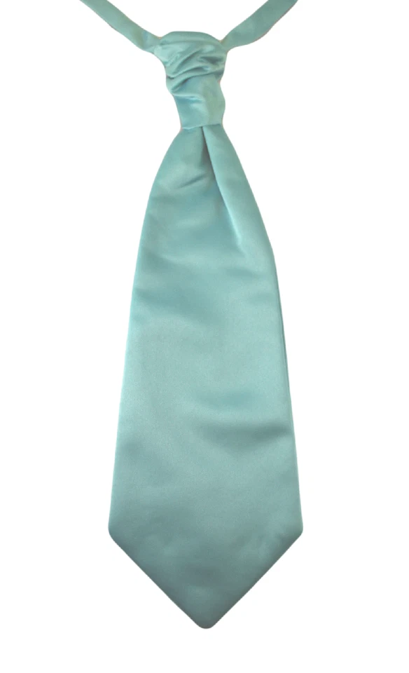 Corbata de boda clásica de corbata extra ancha con nudo de ruche fruncido para hombre Foto 4 de 4