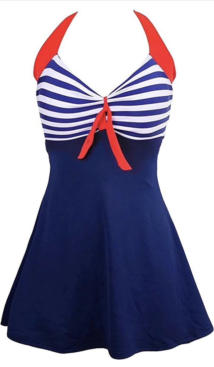 One piece swimdress with shorts sale