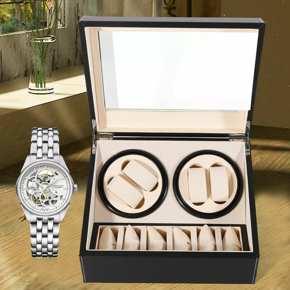 Rolex rotating box best sale