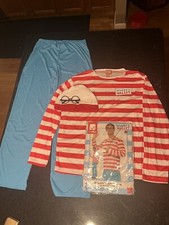 Where's Waldo Adult Standard Size Costume - Sweater Hat Glasses Large
