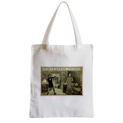 Stofftasche Poster Kino Retro Doktor Jekyll and Mister Hyde Gravur