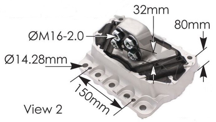 VOLVO VN VNL VHD - REAR ENGINE MOUNT - #20399992 | eBay