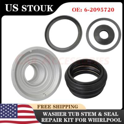 Washer Tub Stem & Seal Repair Kit for Jenn Air Maytag Whirlpool Washer 6-2095720