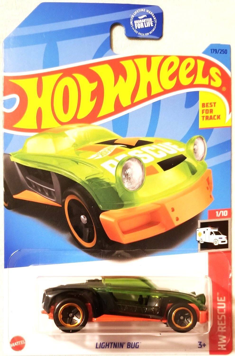 Hot Wheels - 2023 HW Rescue 1/10 Lightnin' Bug 179/250 (BBHKJ18)