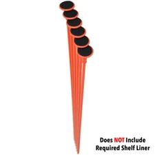 Gun Storage Solutions Pack of 6 Rifle Rods Add-On Kit (No Shelf Liner)