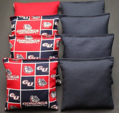 GONZAGA University Bulldogs 8 CORNHOLE BEAN BAGS ACA Regulation Tailgate Toss