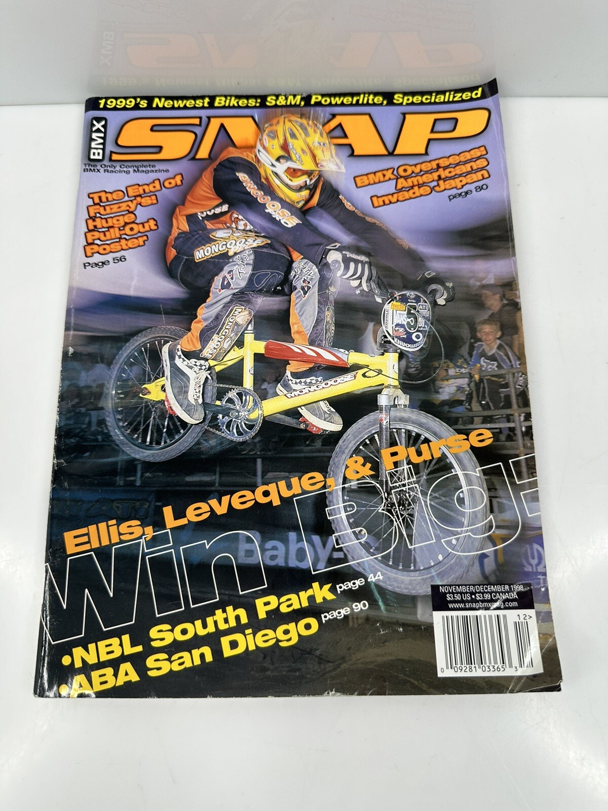 Vintage November/December 1998 Snap BMX Magazine Robert MacPherson USA HTF