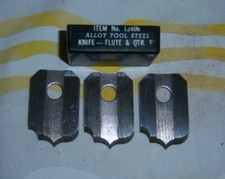 Vintage Magna Molding Knife 3 Blade Set #12406 Flute & Quarter Round 1" ca 1962 