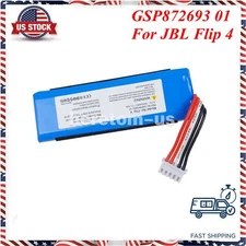 Battery for JBL Flip 4, Flip 4 Special Edition Replace GSP872693 01 3000mAh US