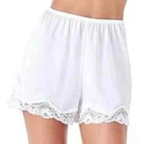 Women's Satin Bloomer Pettipant Short Slip S-2X  3 colors