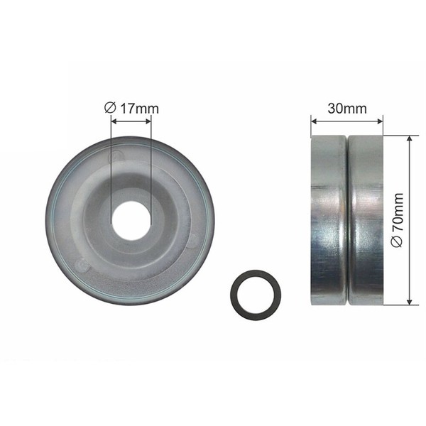 NTY Spannrolle Keilrippenriemen FüR Honda Civic IX FB FG 1.8I-Vtec CR-V IV Rm_-image