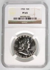 1950 Franklin Half Dollar NGC PF-65