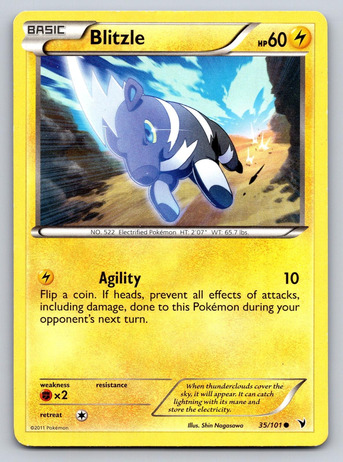 Blitzle 35/101 Common Noble Victories Pokemon Lightly Played
